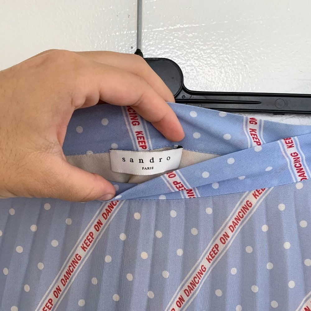 Sandro Keep on Dancing pleated skirt, size 1